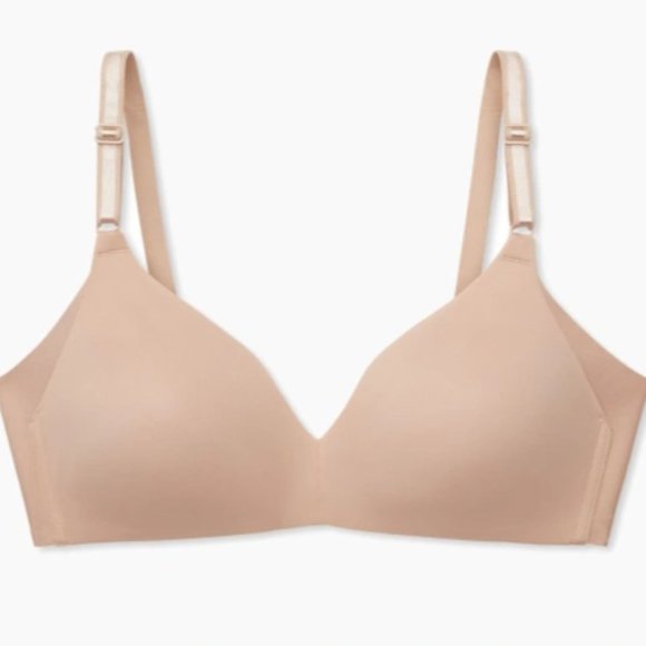 Warner’s No Side Effects Wireless T-shirt Bra 36B Toasted Almond - NWOT - Picture 3 of 6